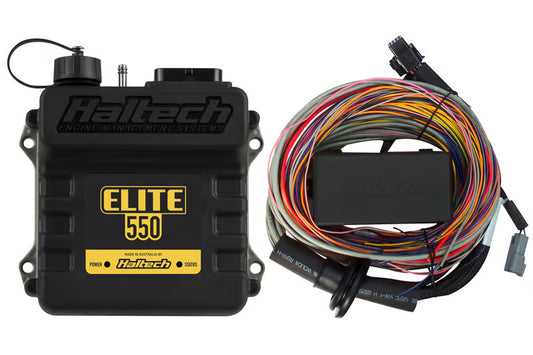 Elite 550 ECU + Premium Universal Wire-in Harness Kit Length: 2.5m (8') HT-150404